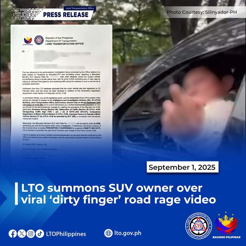 Road rage serye: QC driver suspended, Dasma driver arrested Road rage serye: QC driver suspended, Dasma driver arrested image